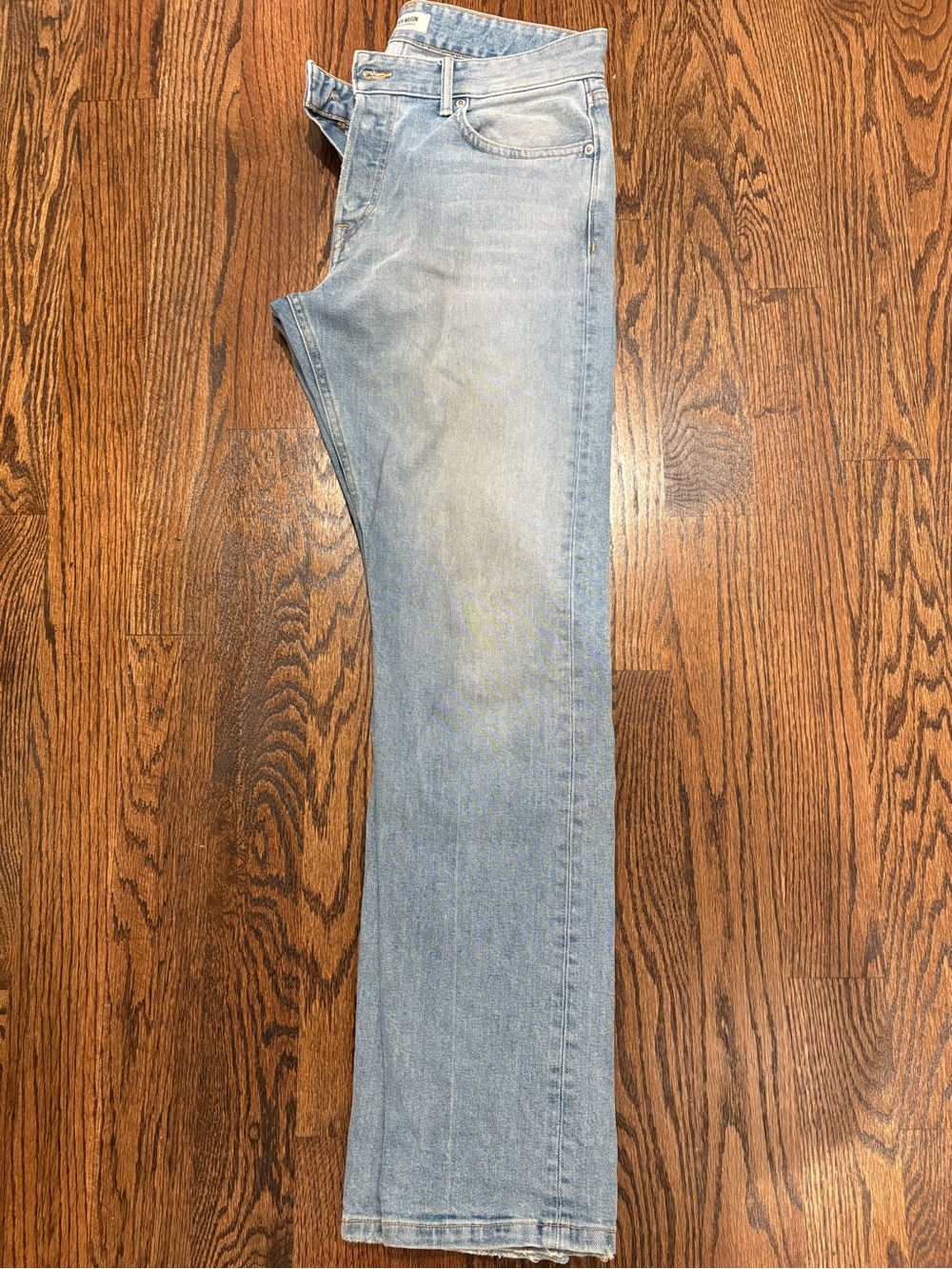 Buck Mason Ford Standard Jeans Men’s 32 Light Wash 14oz Denim